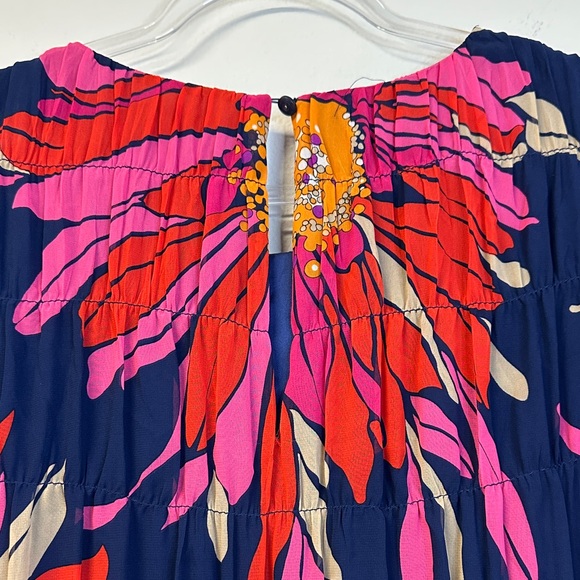 Trina Turk Silvery Dress Mini Length Floral Print Multi Women's Size XL - Picture 6 of 6